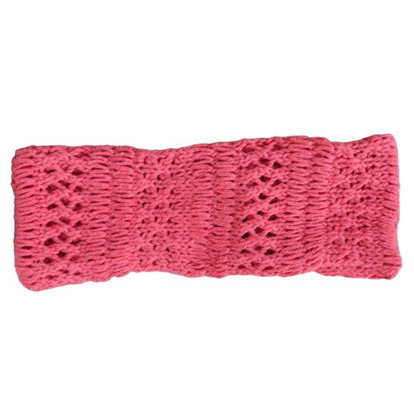 Wooden Ships Anthropologie Headband Boho Chic Crochet Knit Stretch Orange - Picture 1 of 7